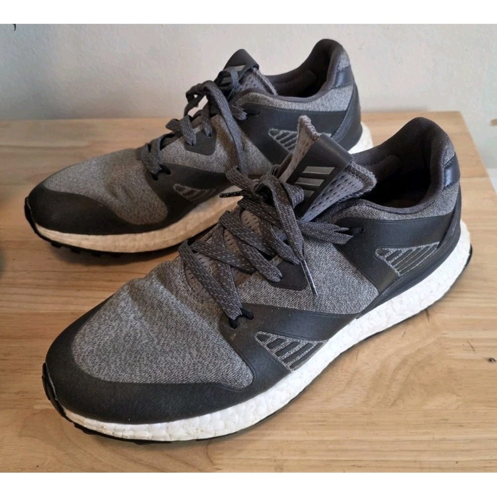 Adidas Crossknit 3.0 Mens 8.5 Grey Spikeless Golf Shoes Activewear Two Toned
